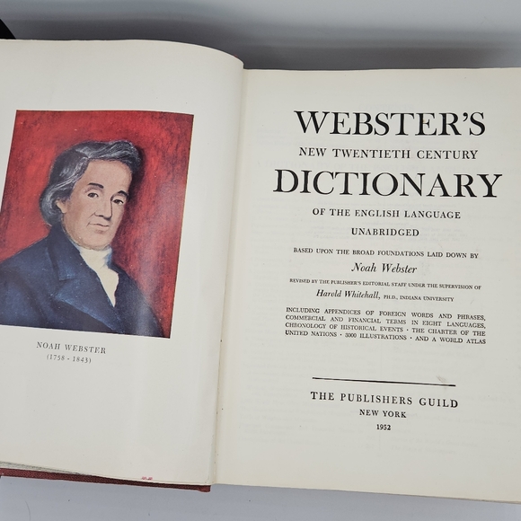 Rare☆1952 Webster New twentieth century dictionary unabridged version - Picture 4 of 15